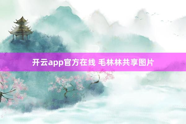 开云app官方在线 毛林林共享图片