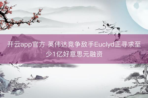 开云app官方 英伟达竞争敌手Euclyd正寻求至少1亿好意思元融资